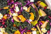 Roasted Butternut Squash and Kale Salad with Quinoa and Cranberries