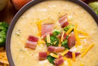 Loaded Broccoli, Cheese & Potato Soup Recipe