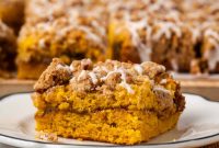 Pumpkin Coffee Cake Recipe with Warm Cinnamon Streusel