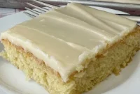 Southern-Style White Texas Sheet Cake Recipe