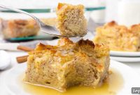 Decadent Classic Bread Pudding with Vanilla Sauce