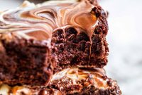 Gooey Chocolate Fudge Brownies with Rich Chocolate Drizzle
