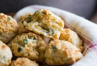 One-Bowl Garlic Cheddar Drop Biscuits Recipe