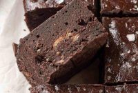 Fudgy Banana Brownies Made with Ripe Bananas