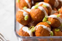 Baked Buffalo Chicken Meatballs Recipe for Game Day and Meal Prep