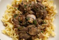 Low-Calorie Beef Stroganoff Recipe with Creamy Mushroom Sauce