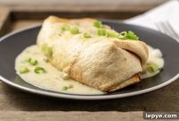 Crispy Chicken Chimichangas with Tangy Green Chile Sauce
