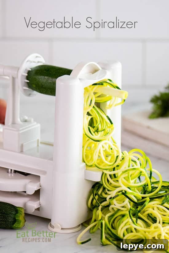 zucchini noodle recipe keto low carb on eatbetterrecipes.com Best Zucchini Noodle Spiralizer Attachment Tools for Zoodles @EatBetterRecipes