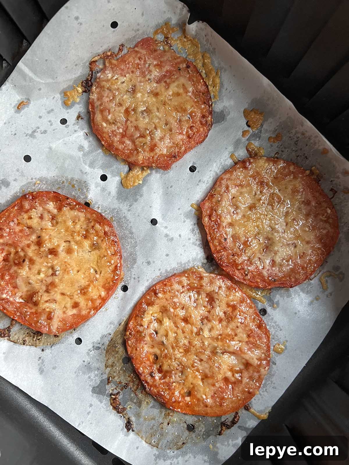Crispy Parmesan Air Fryer Tomatoes Recipe 7 img 10333 6