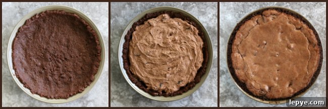 Gluten-Free Double Chocolate Fudge Pie Recipe 5 Making gluten-free fudge pie steps