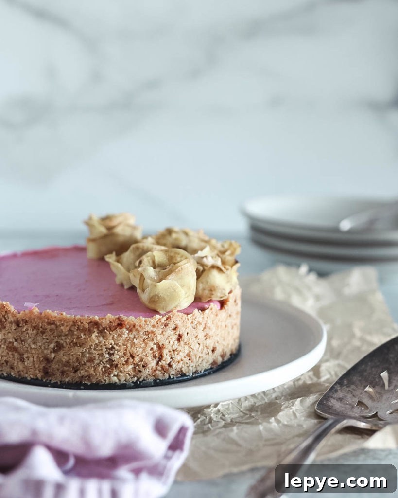 Purple Sweet Potato Cheesecake