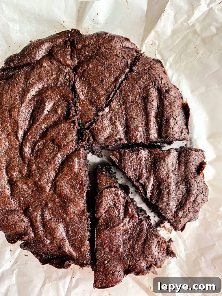 Gooey, fudgy flourless chocolate with fresh orange zest!