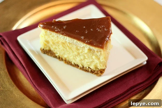 Salted Caramel White Chocolate Mascarpone Cheesecake Recipe 2 White Chocolate Mascarpone Cheesecake with Salted Caramel