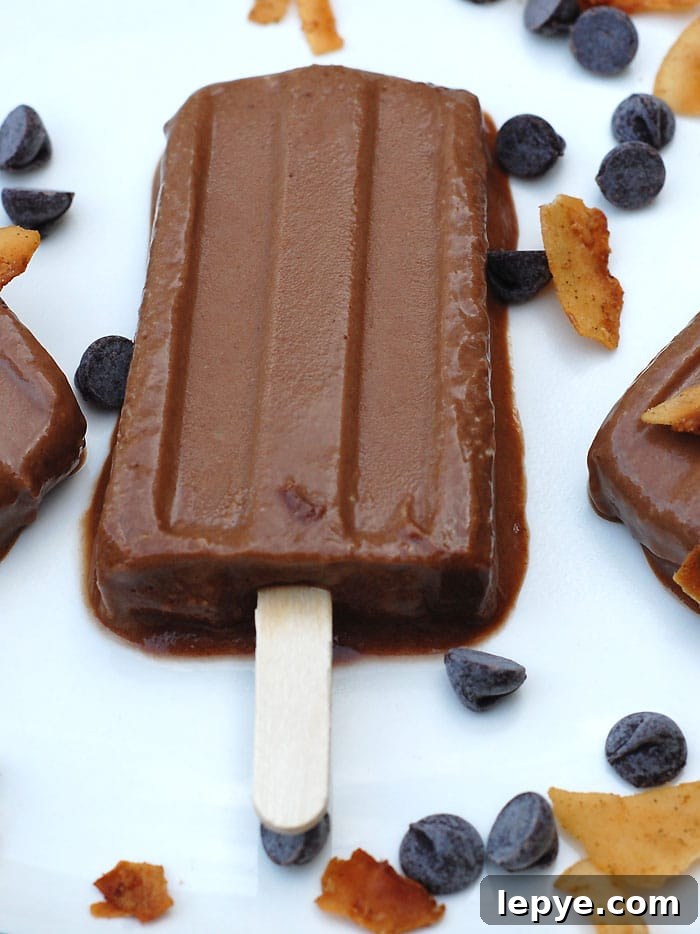 The Elvis Popsicle - Vegan Banana Peanut Butter Fudgsicles