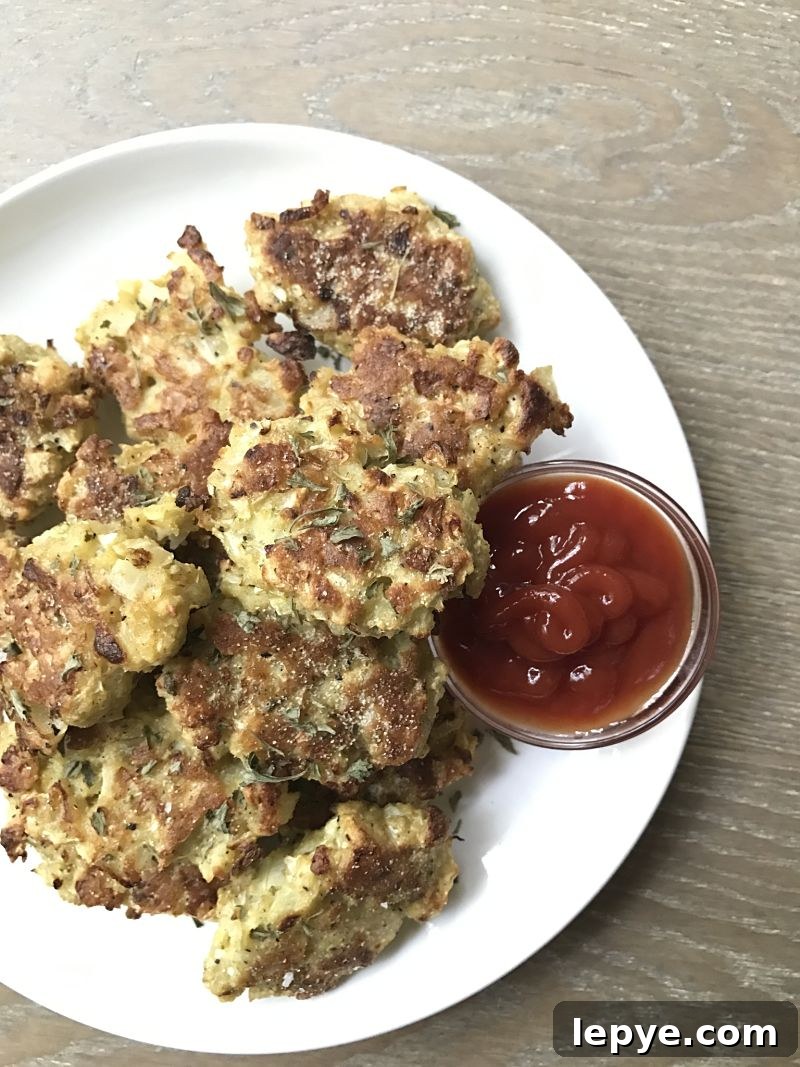 Crispy Cauliflower Tots: Gluten-Free Snack Recipe 2 gluten-free cauliflower tots