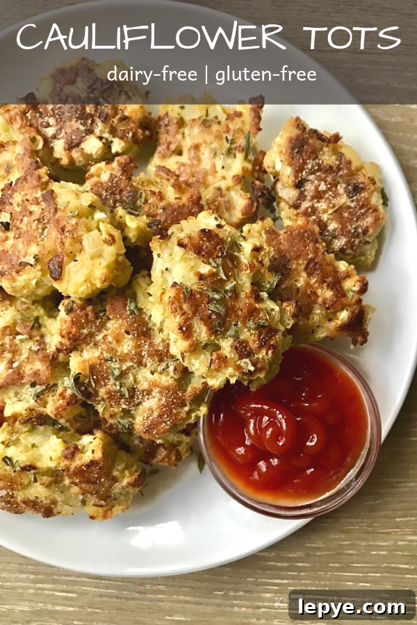 Crispy Cauliflower Tots: Gluten-Free Snack Recipe 6 gluten-free dairy-free cauliflower tots