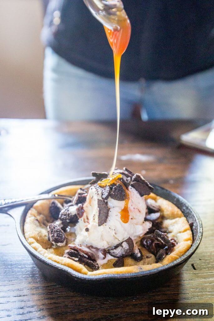 Gooey Skillet Cookie Recipe for Sharing and Dessert Parties 4 skillet cookie