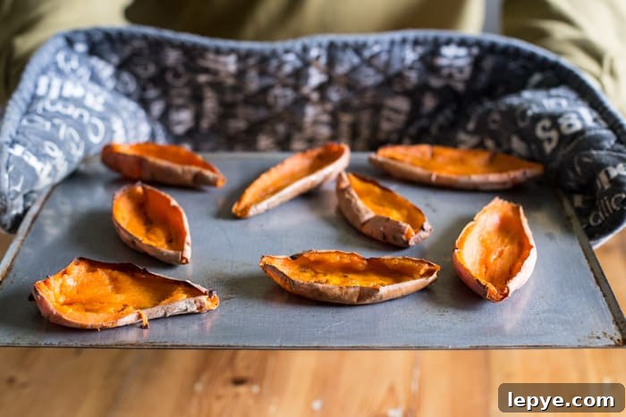 Loaded Chicken Sweet Potato Skins: Savory Stuffed Potato Skins Recipe 3 Chicken Loaded Sweet Potato Skins
