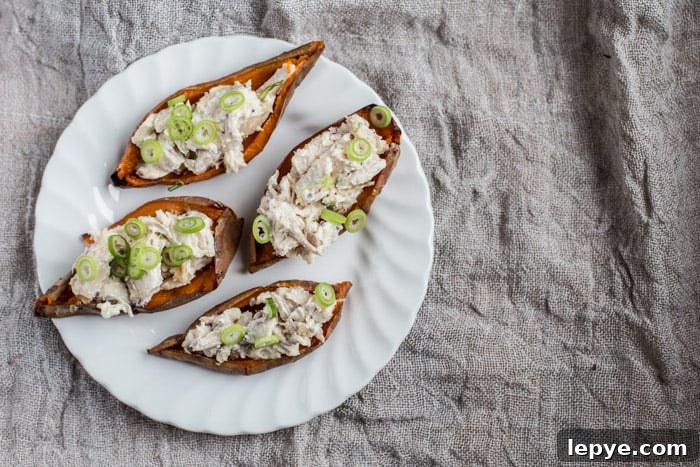 Loaded Chicken Sweet Potato Skins: Savory Stuffed Potato Skins Recipe 4 Chicken Loaded Sweet Potato Skins
