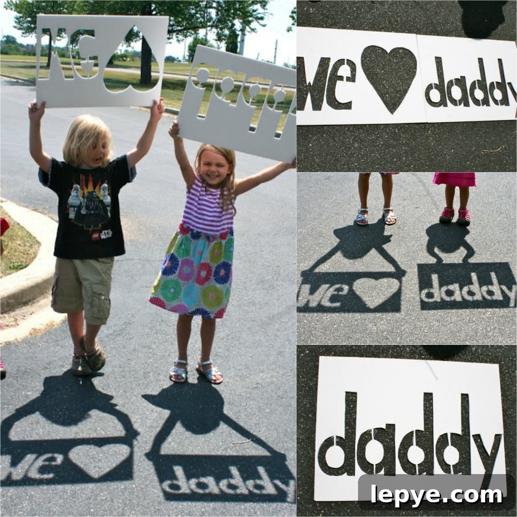 Unique Father's Day Gift and Activity Ideas for 2026 13 Shadow picture art for Father's Day