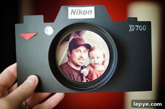 Unique Father's Day Gift and Activity Ideas for 2026 5 Camera Father's Day card with photo in the lens