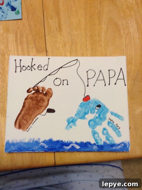 Unique Father's Day Gift and Activity Ideas for 2026 6 Handprint art for Father's Day - Hooked on Papa