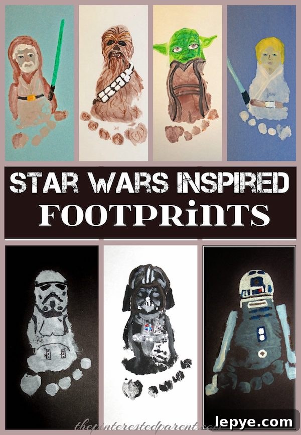 Unique Father's Day Gift and Activity Ideas for 2026 8 Star Wars inspired footprint keepsake