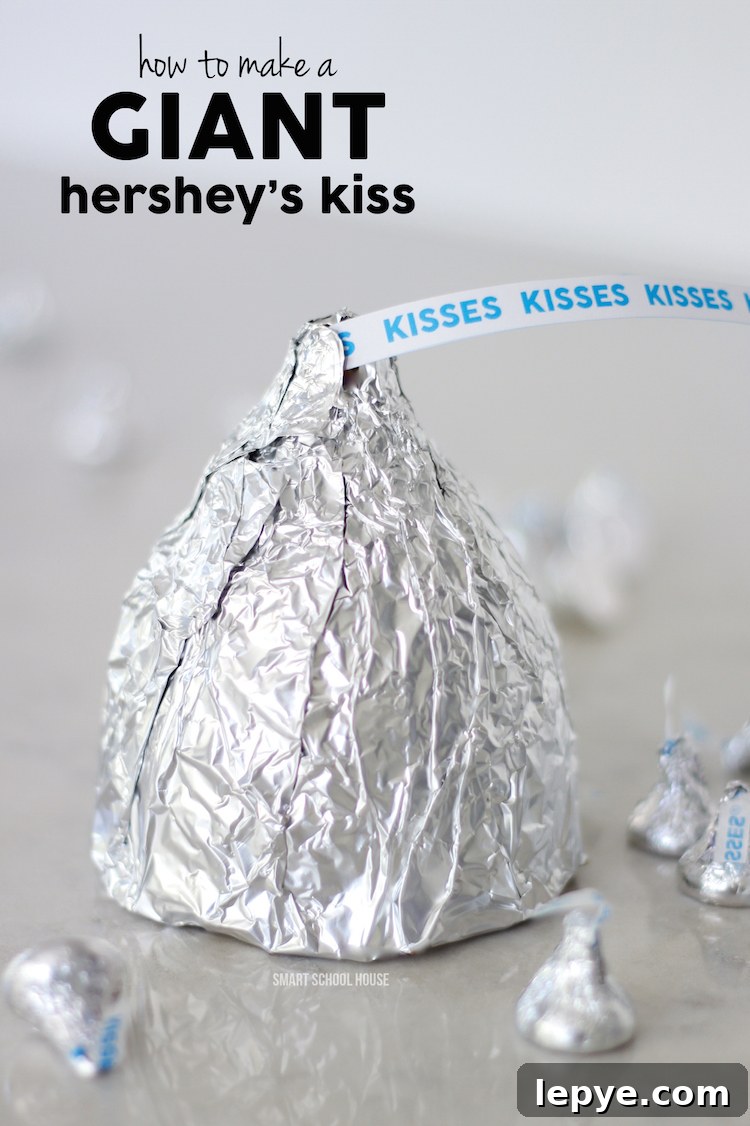 Unique Father's Day Gift and Activity Ideas for 2026 9 Giant Hershey's Kiss made with Rice Krispies