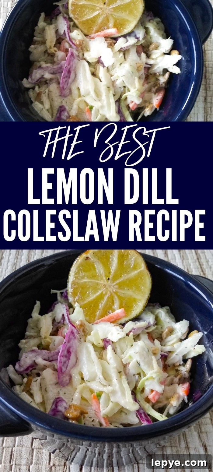 Creamy lemon dill coleslaw lemon dill coleslaw