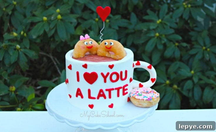 I Love You a Latte Cake