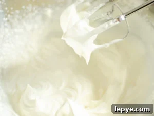 soft peaks in whipping cream perfect for Eton Mess Dessert