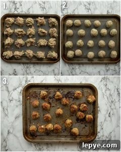 how to cook meatballs 3 step by step photos showing how to cook meatballs