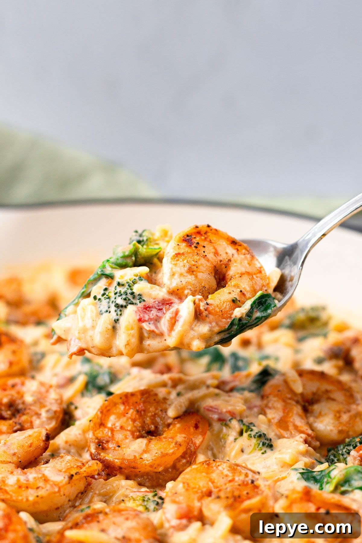 Prawn Orzo with Sun-Dried Tomatoes