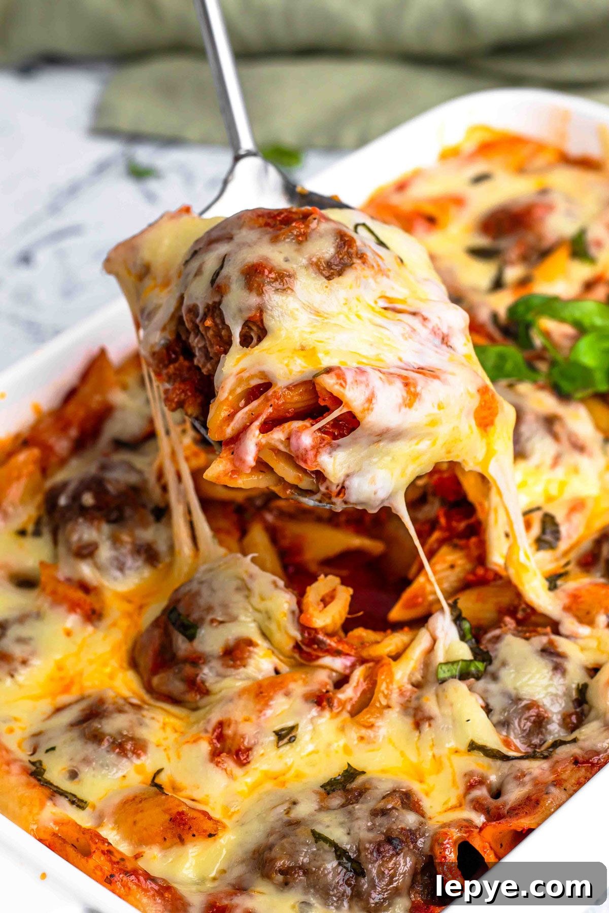 Meatballs Pasta Casserole