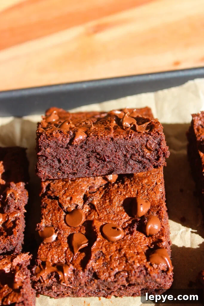 Fudgy Espresso Brownies for Small Batches 2 Small batch espresso brownies