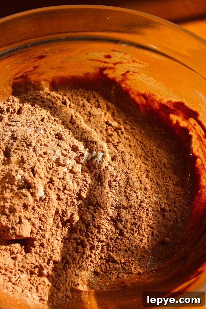 Fudgy Espresso Brownies for Small Batches 6 Batter in pan