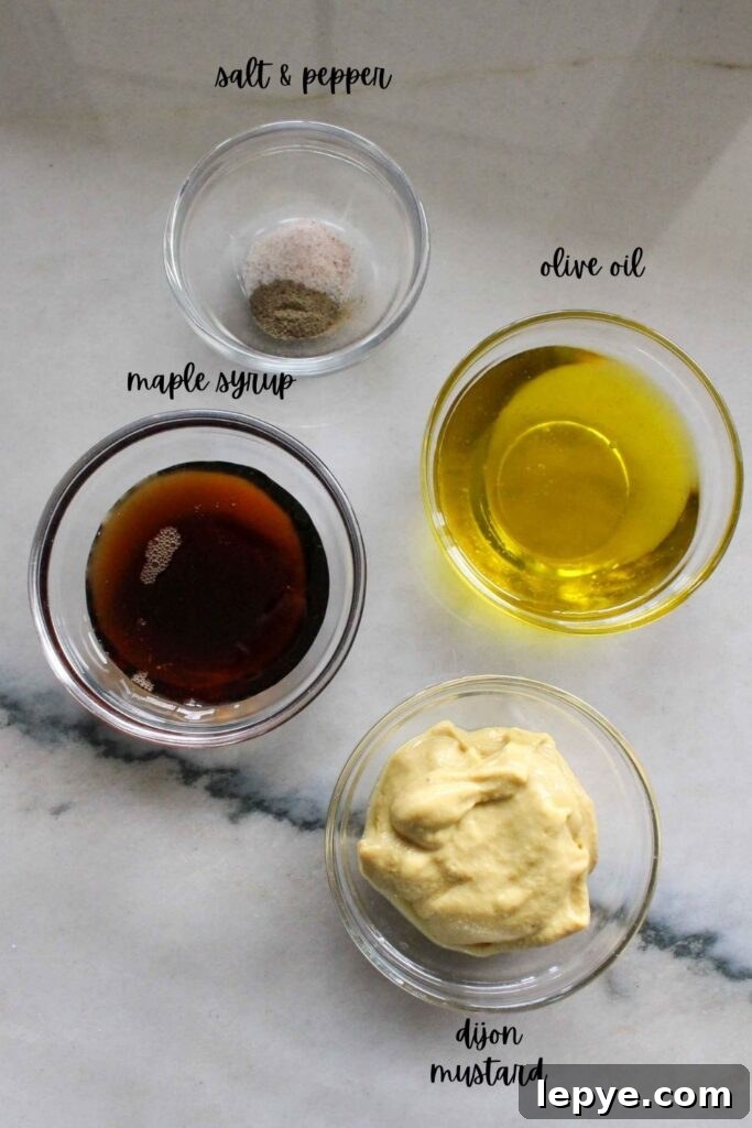Maple Mustard Salad Dressing Recipe (Quick & Tangy) 3 Maple Mustard Dressing