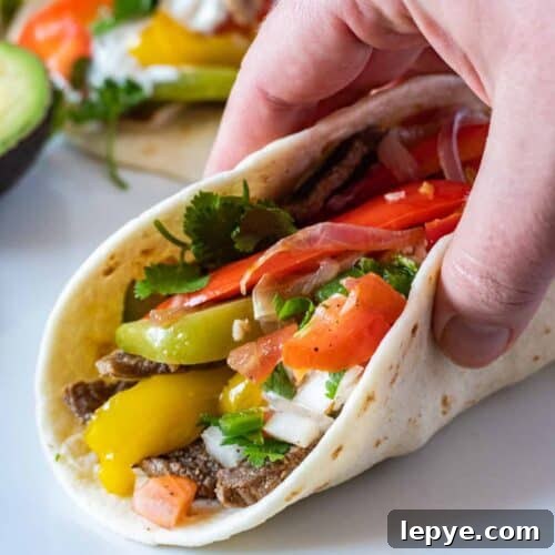 beef fajita tacos featured image