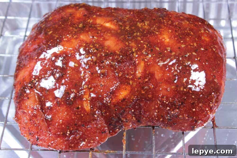 Smoked Teriyaki Pork Sirloin: Juicy BBQ Recipe for the Smoker 7 Rubbed pork resting