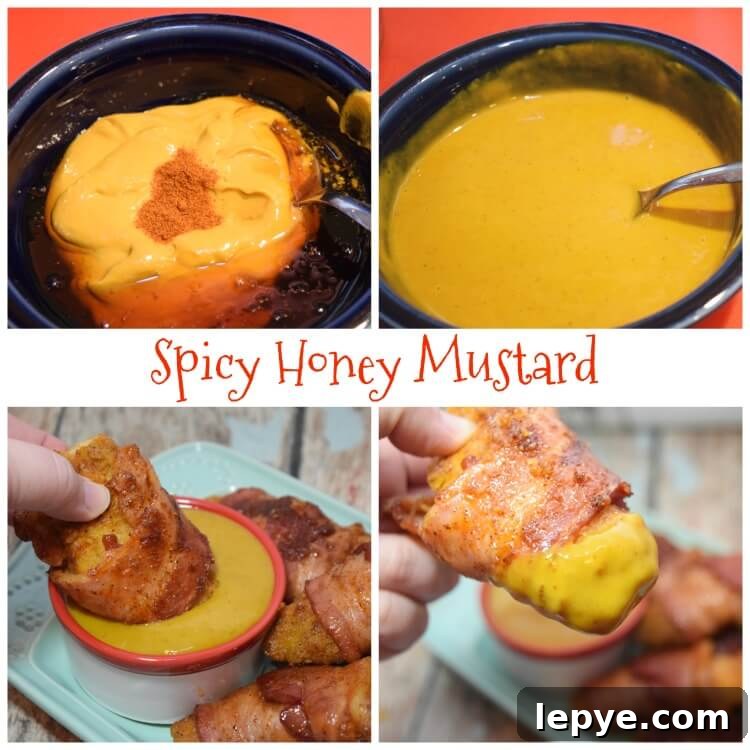 Sweet and Spicy Bacon-Wrapped Chicken Strips Recipe 8 Spicy Honey Mustard