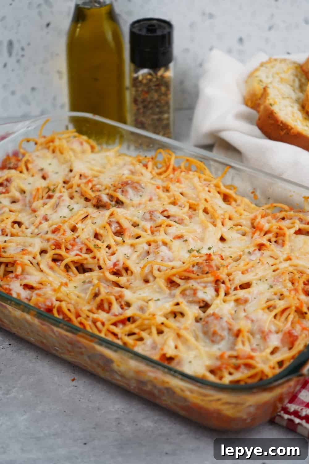 Baked Spaghetti with Italian Sausage
