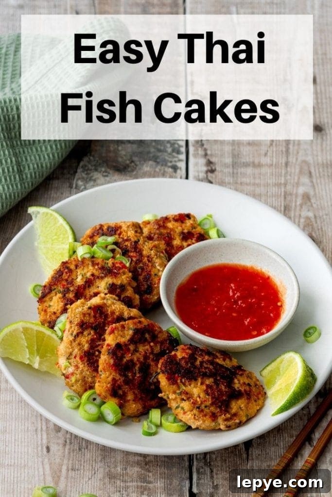 Thai fish cakes pin image