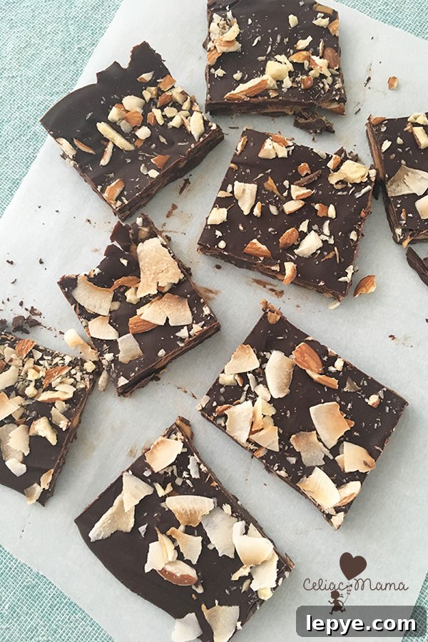 Vegan Gluten-Free Chocolate Almond Bark Recipe 2 chocolate almond bark recipe celiac mama