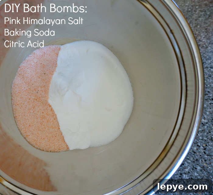DIY bath bombs