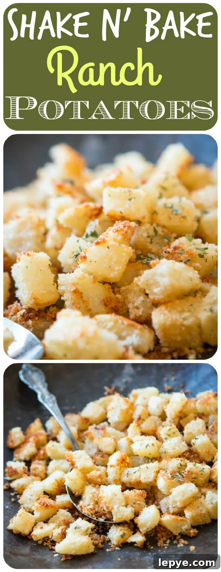 Crispy, cheesy, and ranchy? Ok, that last one may not be a word but is there anything better than that combo? Shake N Bake Ranch Potatoes are here! ohsweetbasil.com
