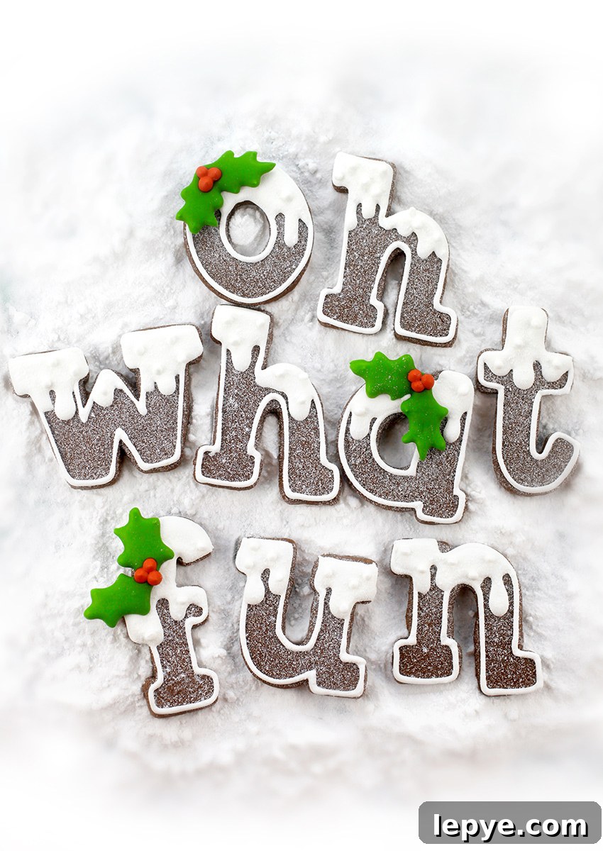 Christmas Letter Cookies: 4 Festive Ways to Decorate and Gift 2 Oh What Fun Sugar Cookies