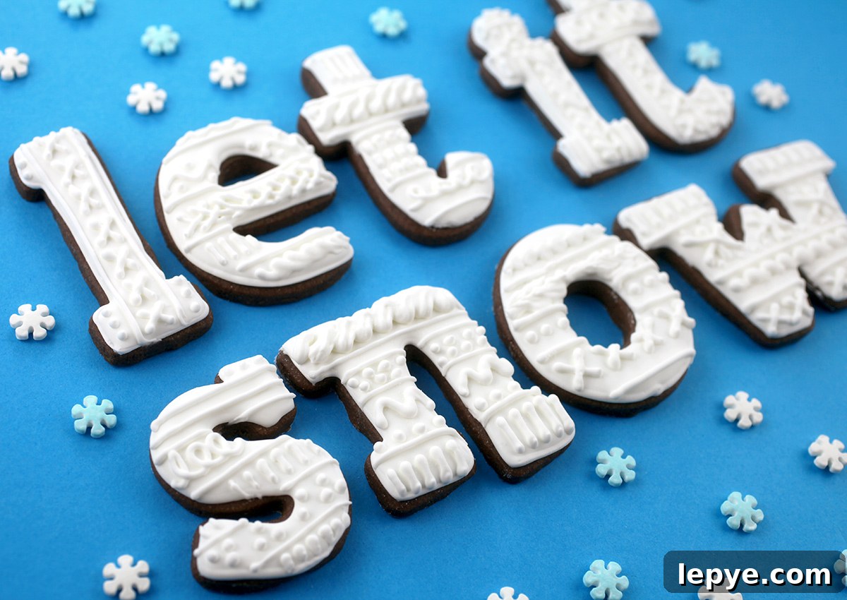 Christmas Letter Cookies: 4 Festive Ways to Decorate and Gift 15 Let It Snow