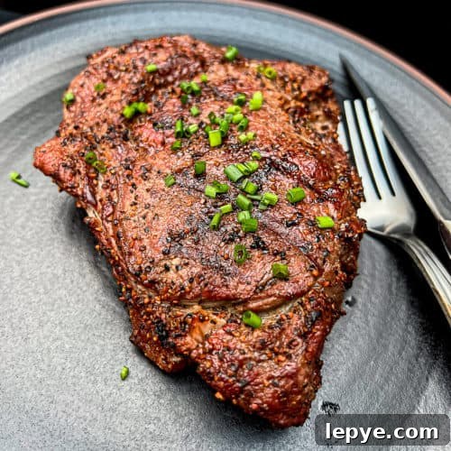 Medium Rare Grilled Ribeye Steak Recipe