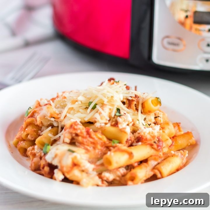 Slow Cooker Baked Ziti