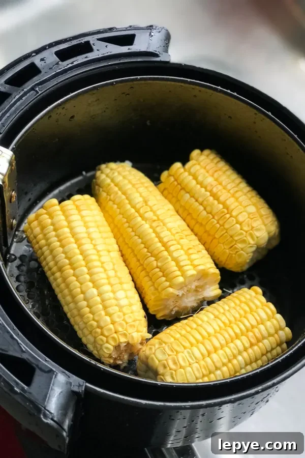 corn in the air fryer 